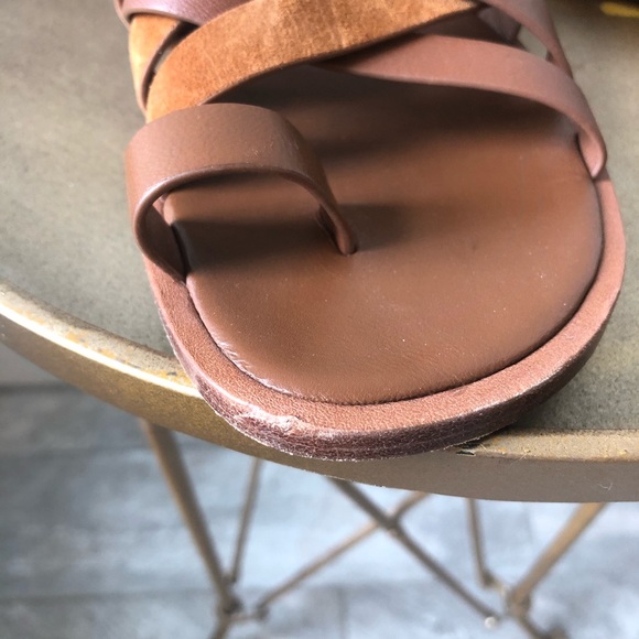 VINCE | PIERS | LEATHER AND SUEDE SLIDE SANDAL. 6M - Picture 6 of 8